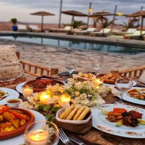 Romantic Dinner with Camel ride & quad bike in Agafay Desert